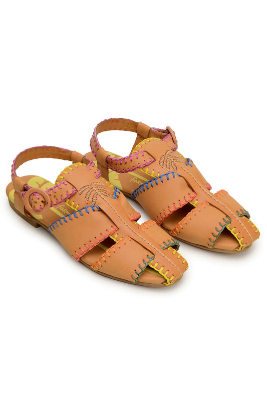 Caramel Palm Tree Sandal