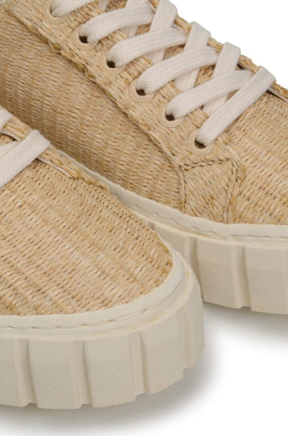 Straw Flatform Sneaker