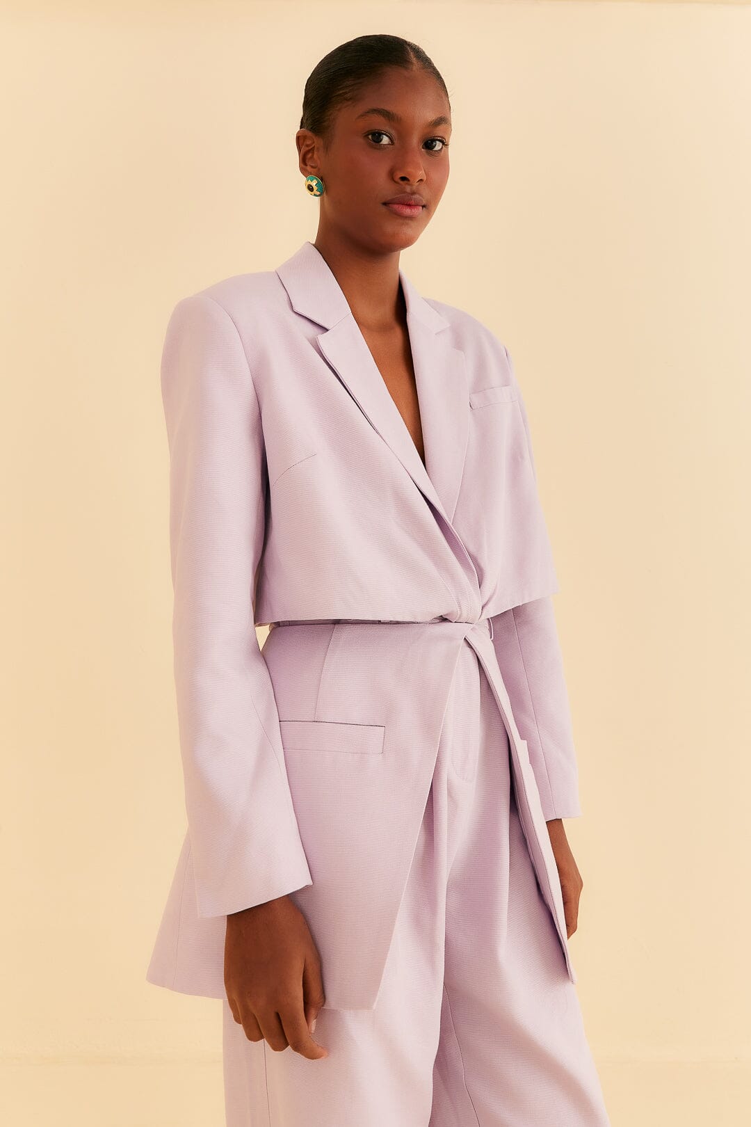 Lilac Cut Out Blazer