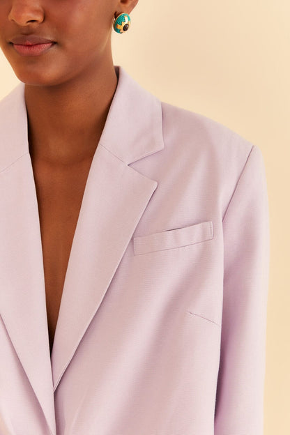 Lilac Cut Out Blazer