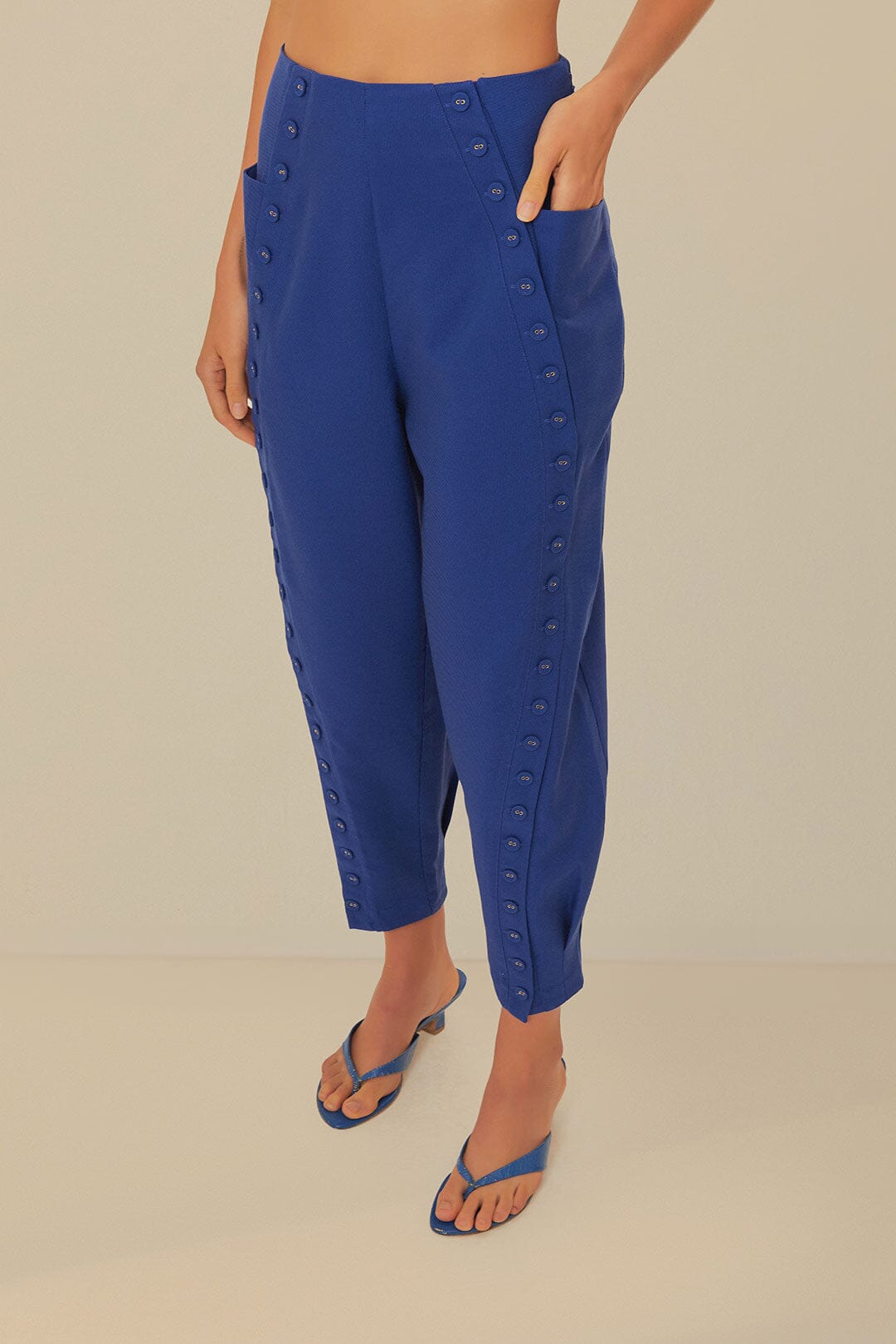 Navy Blue High Waisted Pants