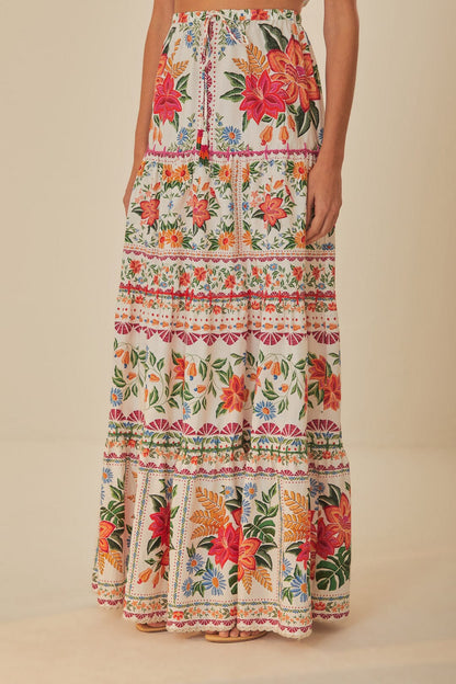 Off-White Bloom Garden Maxi Skirt