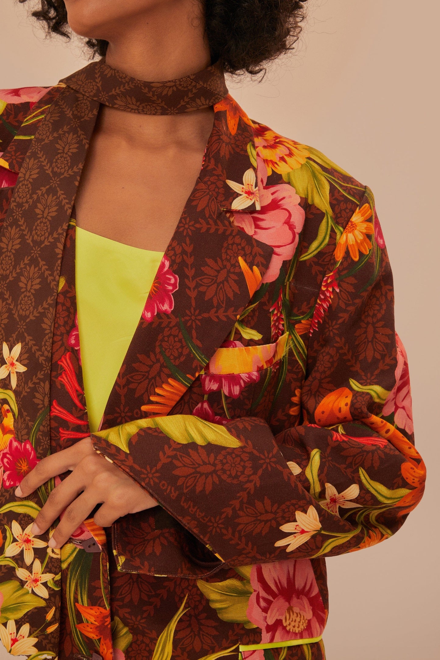 Brown Charming Garden Blazer