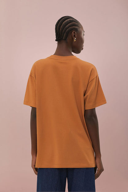 Caramel Rio Organic Cotton Relaxed T-Shirt