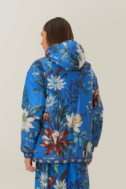 Reversible Cashew Mandala Puffer Jacket