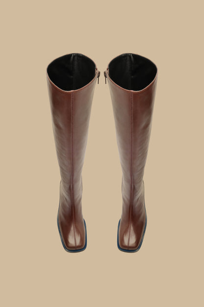 Knee High Square Toe Boot